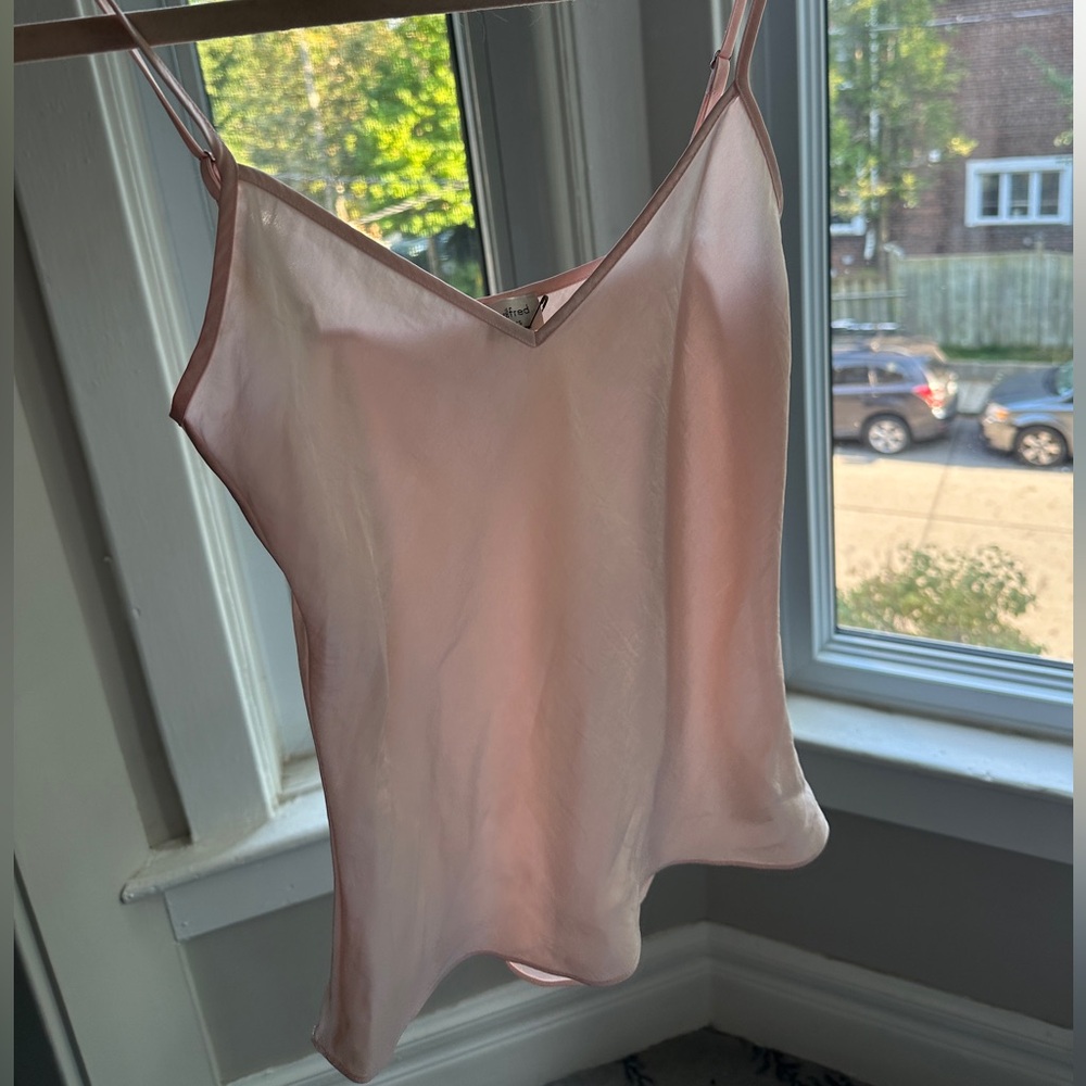 Pink Satin Cami Top
